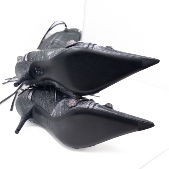 Balenciaga Cagole Denim Black 90mm Size EU 38C US 8 - Picture 10 of 13